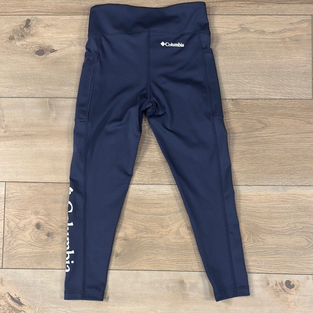 Columbia Girls Lodge Navy Blue Leggings - Picture 10 of 12